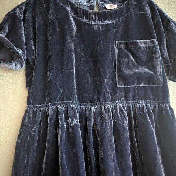 NWT. Franki by Francesca’s * Oversized Velvet T-Shirt Dress * Youth 7 - Picture 3 of 6